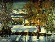 George Wesley Bellows Strabe im Winter oil on canvas